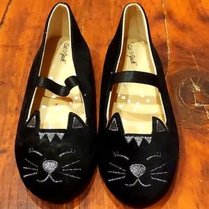 Cat & Jack Black Kitty Cat Mary Janes